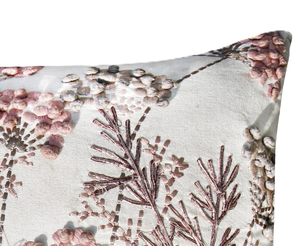 Hand Embroidered Cushion Cover With Poly Fiber Filler - Image 2