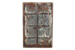 Antique Indian Teak Wood Shutter Windows Mirror