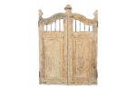 Antique Indian Teak Wood Garden Dog Gates