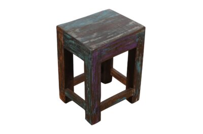 Reclaimed Vintage Teak Wood Indian Stool or Plant Stand