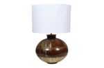 Indian Iron Matka Table Lamp With Shade