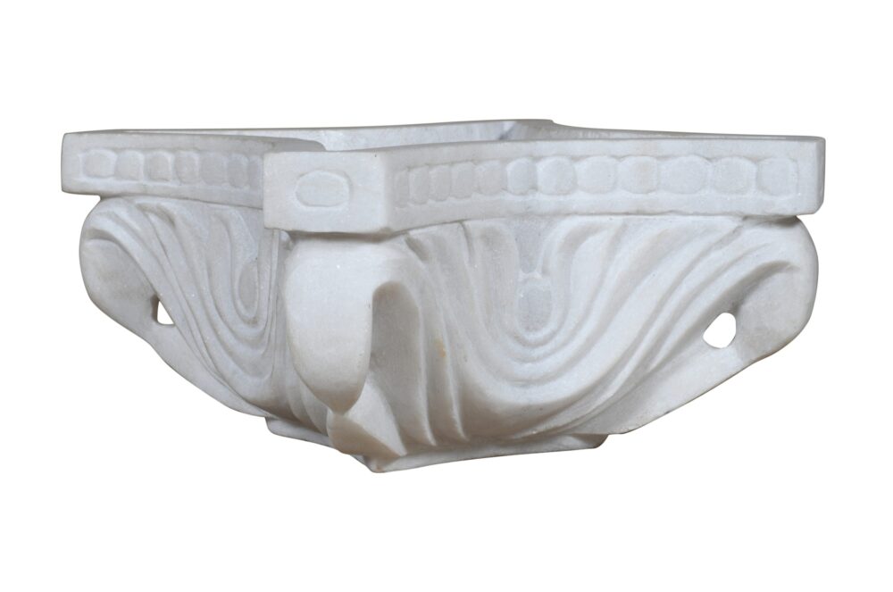 Beautiful Indian Marble Carved Bird Bath - Image 2