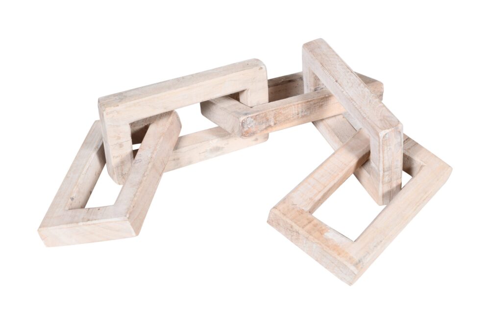 Indian Mango Wood 3 Link Family Chain - Image 2