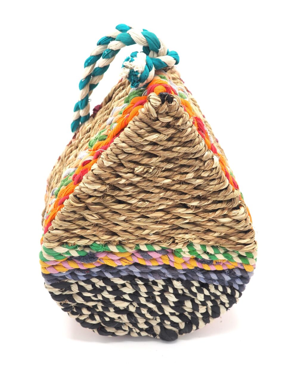 Munja And Reclaimed Fabric Eco Hanging Bee Home - Image 4