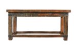 Antique Indian Industrial Teak Wood Centre Table