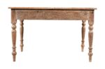 Antique Indian Teak Wood Lime Washed Kitchen Table