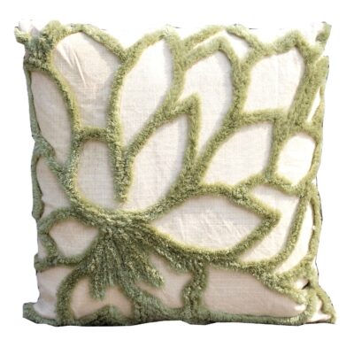 Embroidered Cushion Cover With Poly Fiber Filler