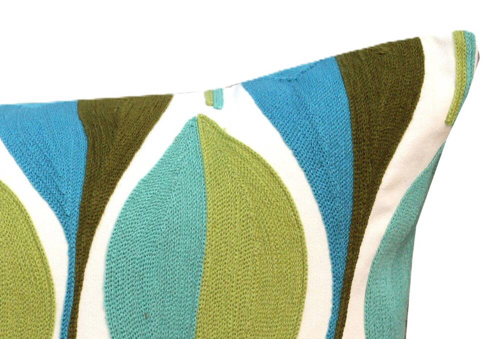 Embroidered Cushion Cover With Poly Fiber Filler - Image 2