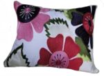 Embroidered Cushion Cover With Poly Fiber Filler