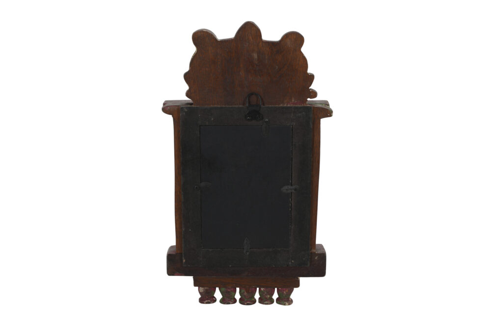 Vintage Indian Teak Wood Jharokha Mirror Made From Reclaimed Wood - Image 3
