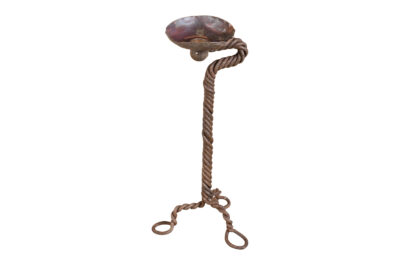 Vintage Reclaimed Indian Iron Candle Holder