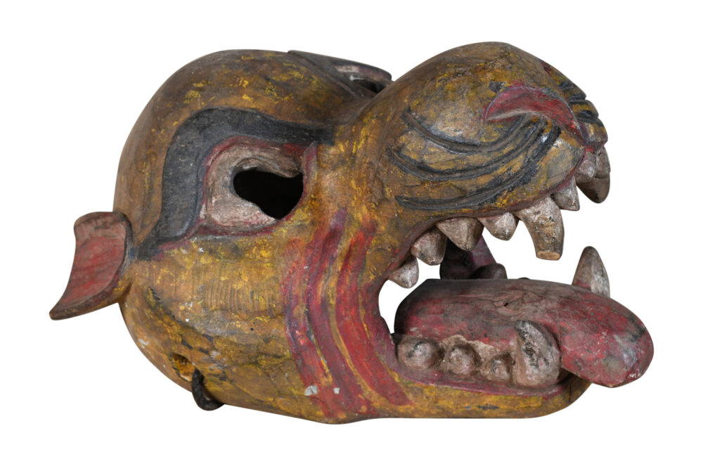 Antique Indian Tribal Festival Mask - Image 2