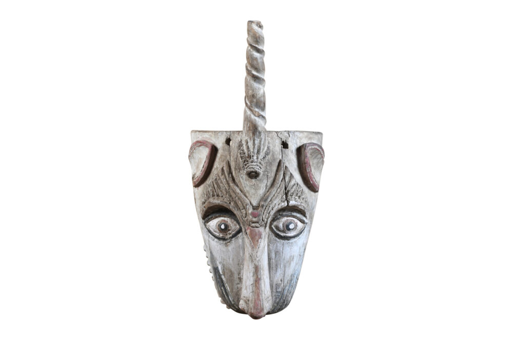 Antique Indian Tribal Festival Mask