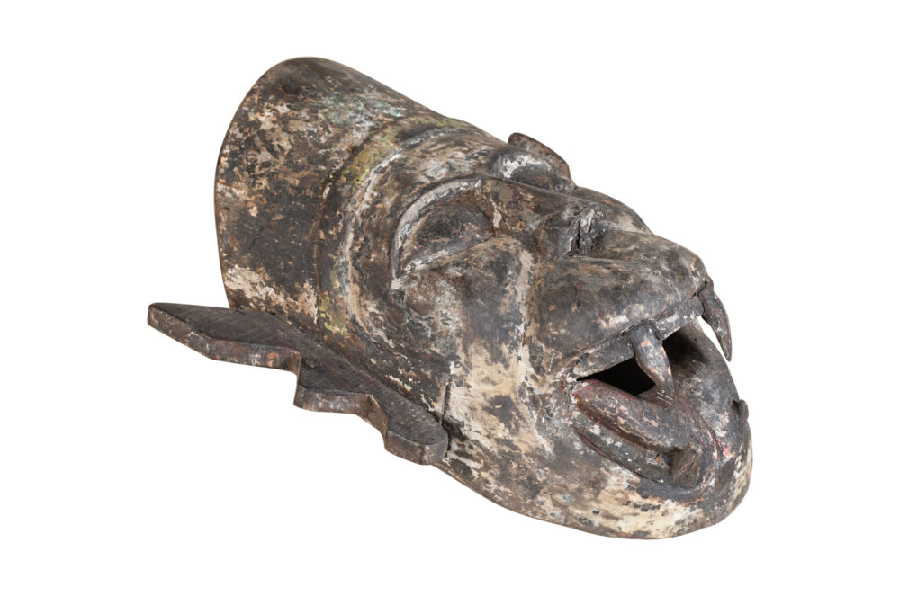 Antique Indian Tribal Festival Mask - Image 2