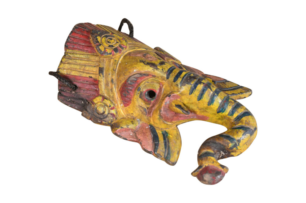 Antique Indian Tribal Festival Mask - Image 2