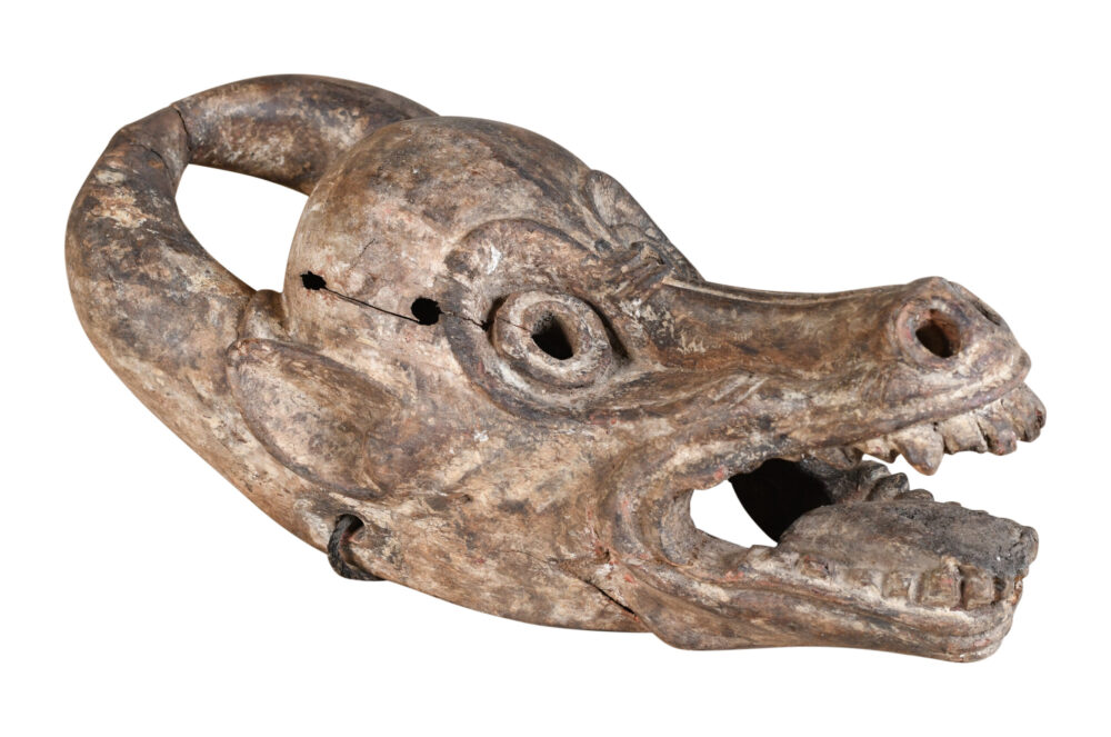 Antique Indian Tribal Festival Mask - Image 2