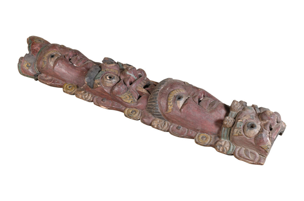 Antique Indian Tribal Festival Mask - Image 2