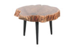 Fine Repurposed And Reclaimed Team Wood Tree Wedge Coffee Table From India