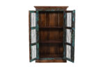 Vintage Indian Teak Wood Pinjara Cabinet For Kitchen Or Home