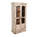 Vintage Indian Jali Door Cabinet - Front View