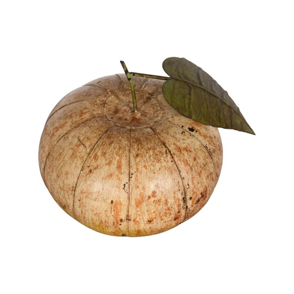 Indian Artisan Made Recycled Iron Pumpkin Decoration – Hand-Painted - Image 3