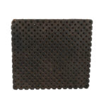 Antique Indian Hand-Carved Teak Wood Printing Block c.1930 | Mesh Pattern