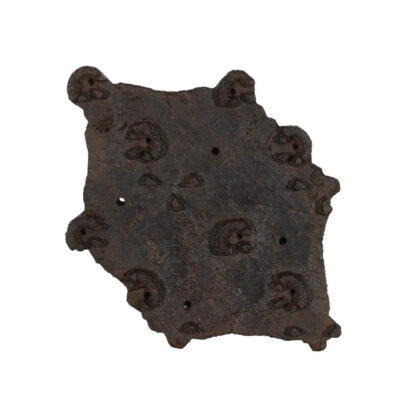 Antique Indian Hand-Carved Teak Wood Printing Block c.1930 | Spiritual Pattern