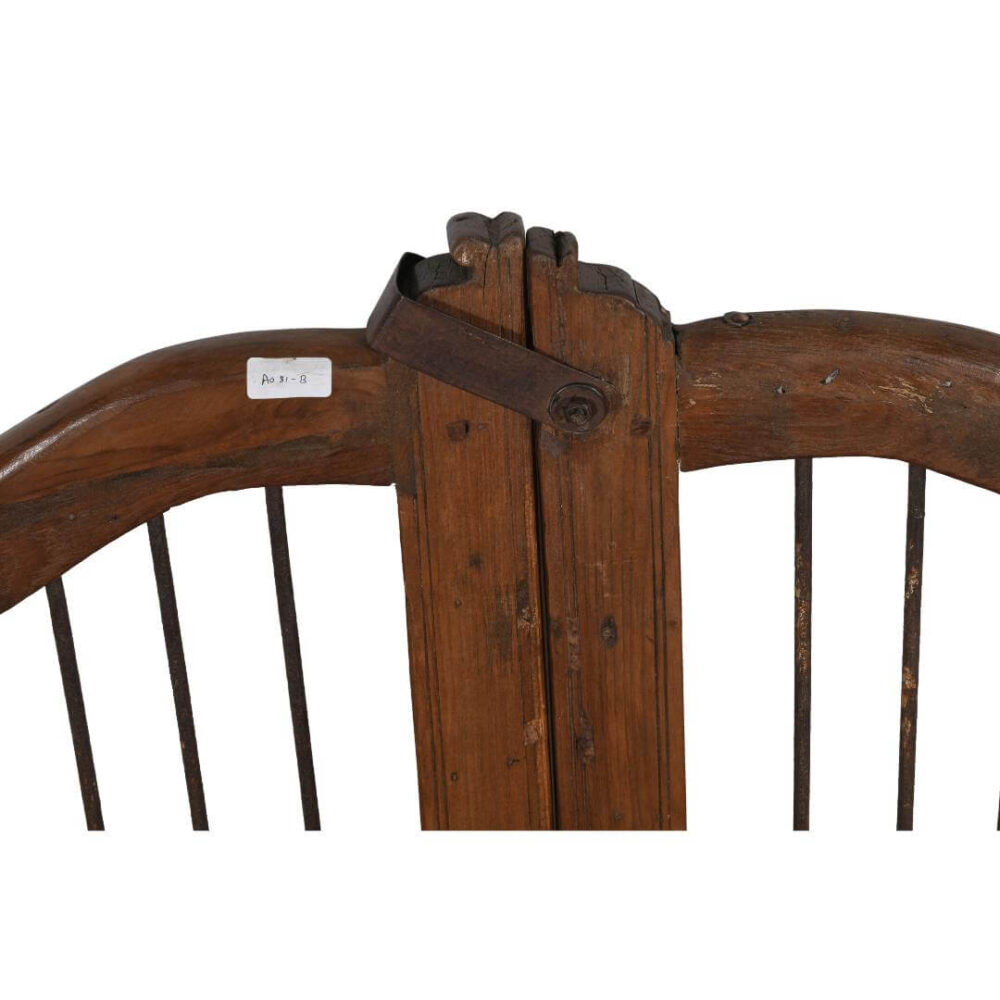 Antique Indian Teak Wood and Iron Jali Dog Gates - 19th Century Originals - Image 3