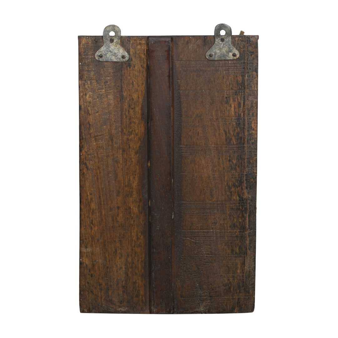 Antique Chestnut Teak Wall Mounted Spice or Medicine Cabinet – India c1920 - Image 3